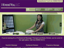 Tablet Screenshot of massagetherapistjanesville.com